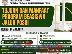 Tujuan dan Manfaat Beasiswa Jalur POSBI