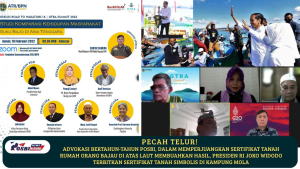 PECAH TELUR! Advokasi Bertahun-Tahun yang Dilakukan POSBI, Memperjuangkan Sertifikat Tanah Rumah Orang Bajau di Atas Laut Membuahkan Hasil, Presiden RI Joko Widodo Terbitkan Sertifikat Tanah Simbolis di Kampung Mola